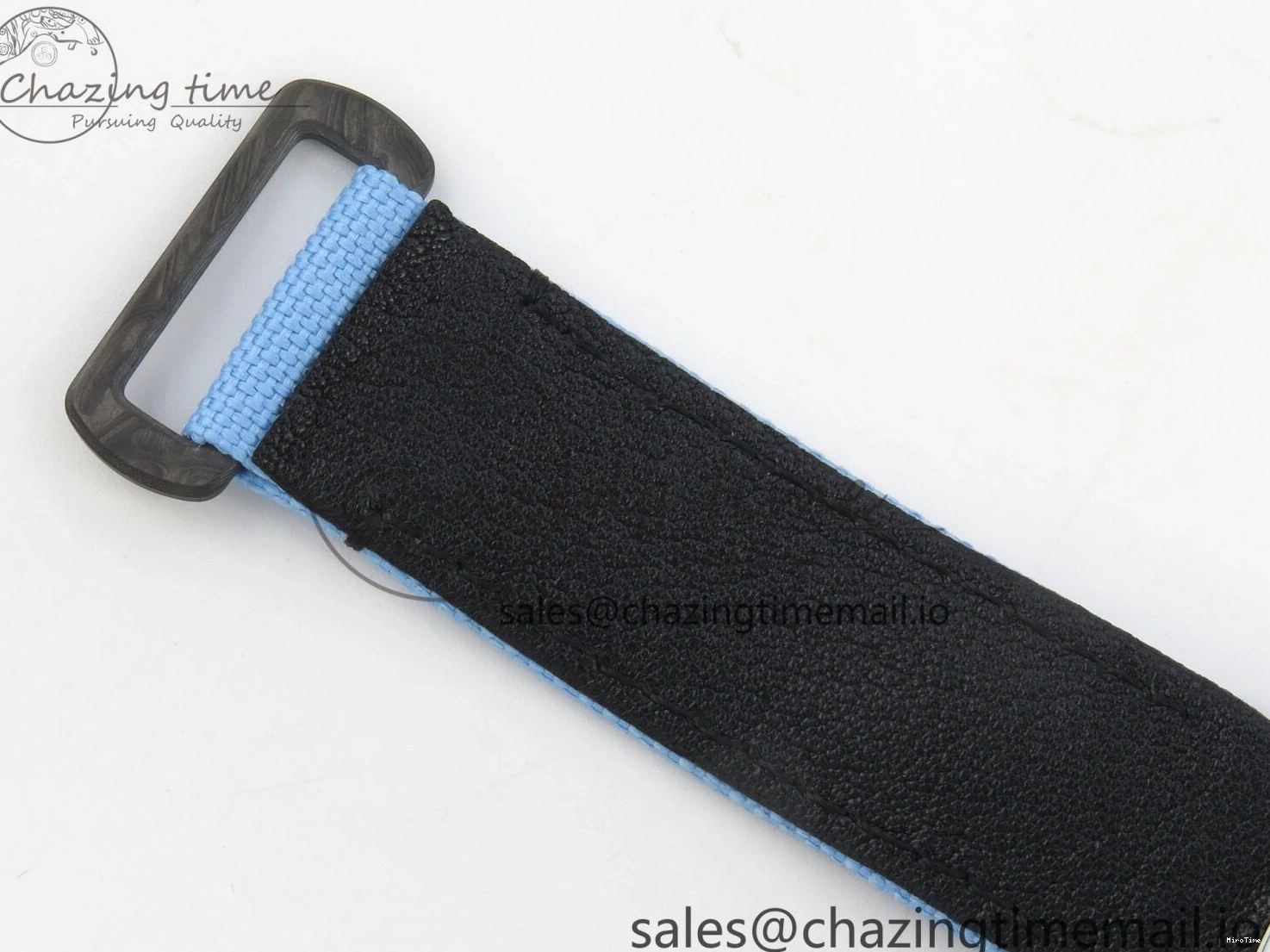 MiroTime 0403 Attractive Daytona DIW Carbon Case and Bezel DIWF Edition Black Dial on Blue Nylon Strap A 71